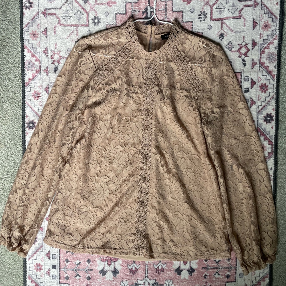 Cable & Gauge Lace Blouse
